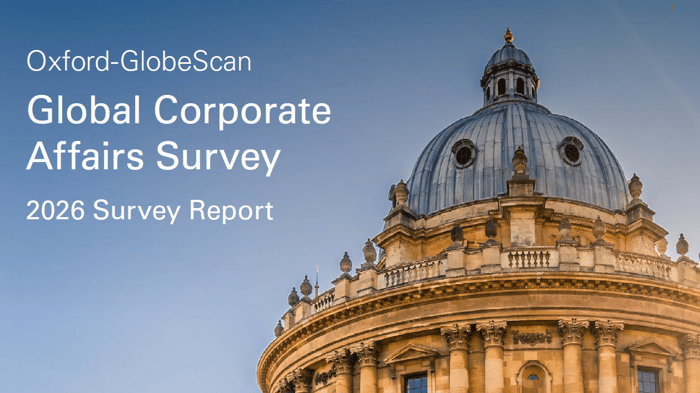 Oxford-GlobeScan survey: Corporate Affairs faces geopolitical, AI and governance pressures in 2026