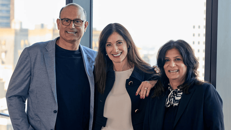 Pictured from left to right: Laurent Ezekiel, Floriane Tripolino, Devika Bulchandani