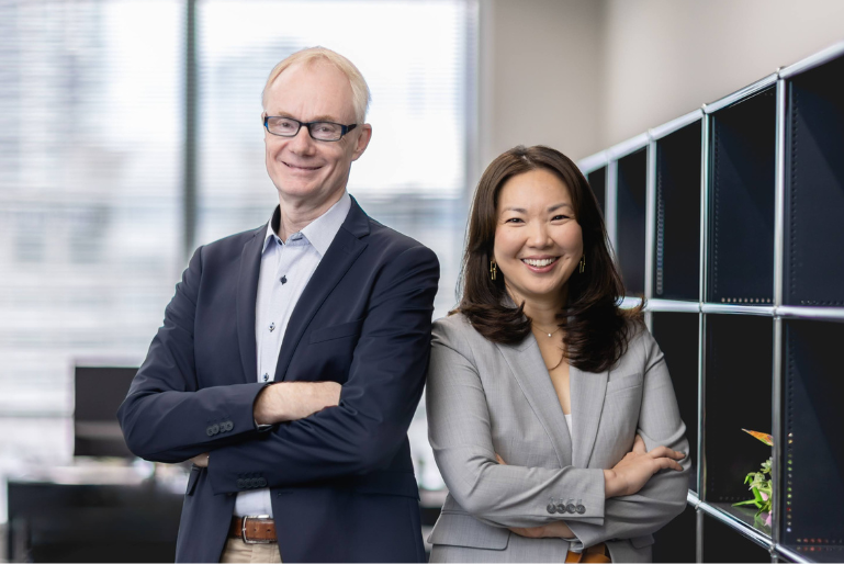 Jochen Legewie and Minako Otani