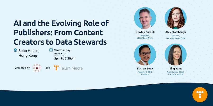 Hong Kong event: AI and the Evolving Role of Publishers