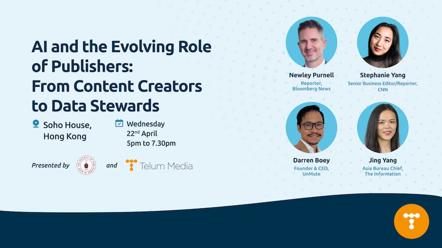 Hong Kong event: AI and the Evolving Role of Publishers